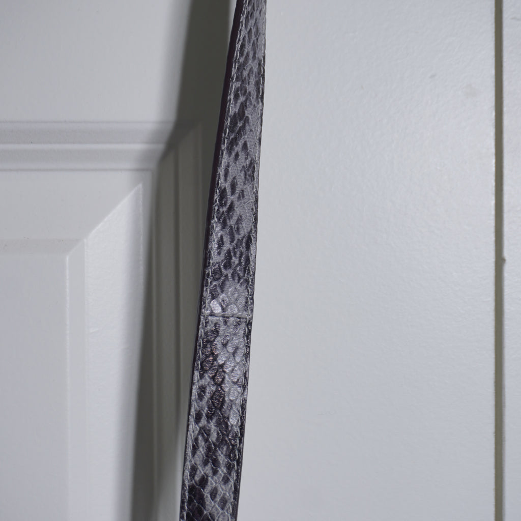 Coach Grey Crossbody Bag with Snake Print