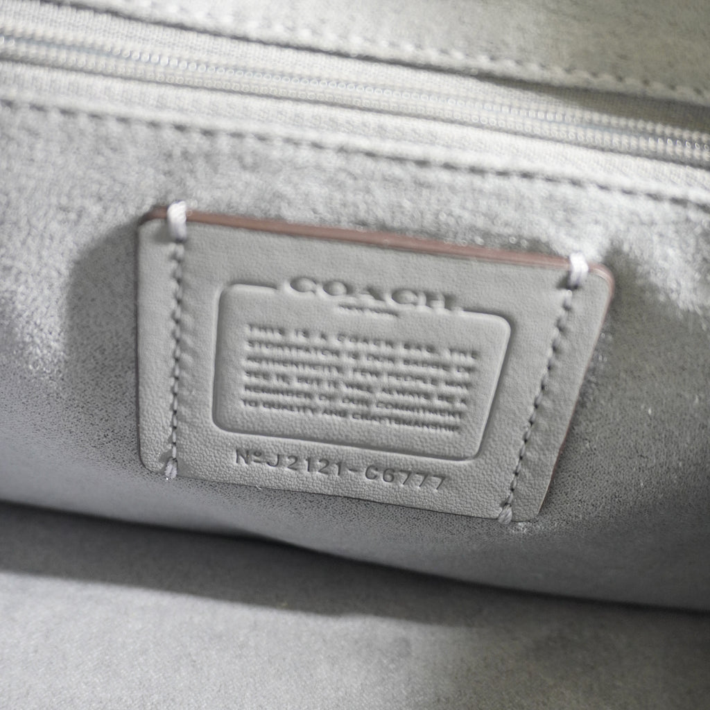 Coach Grey Crossbody Bag with Snake Print