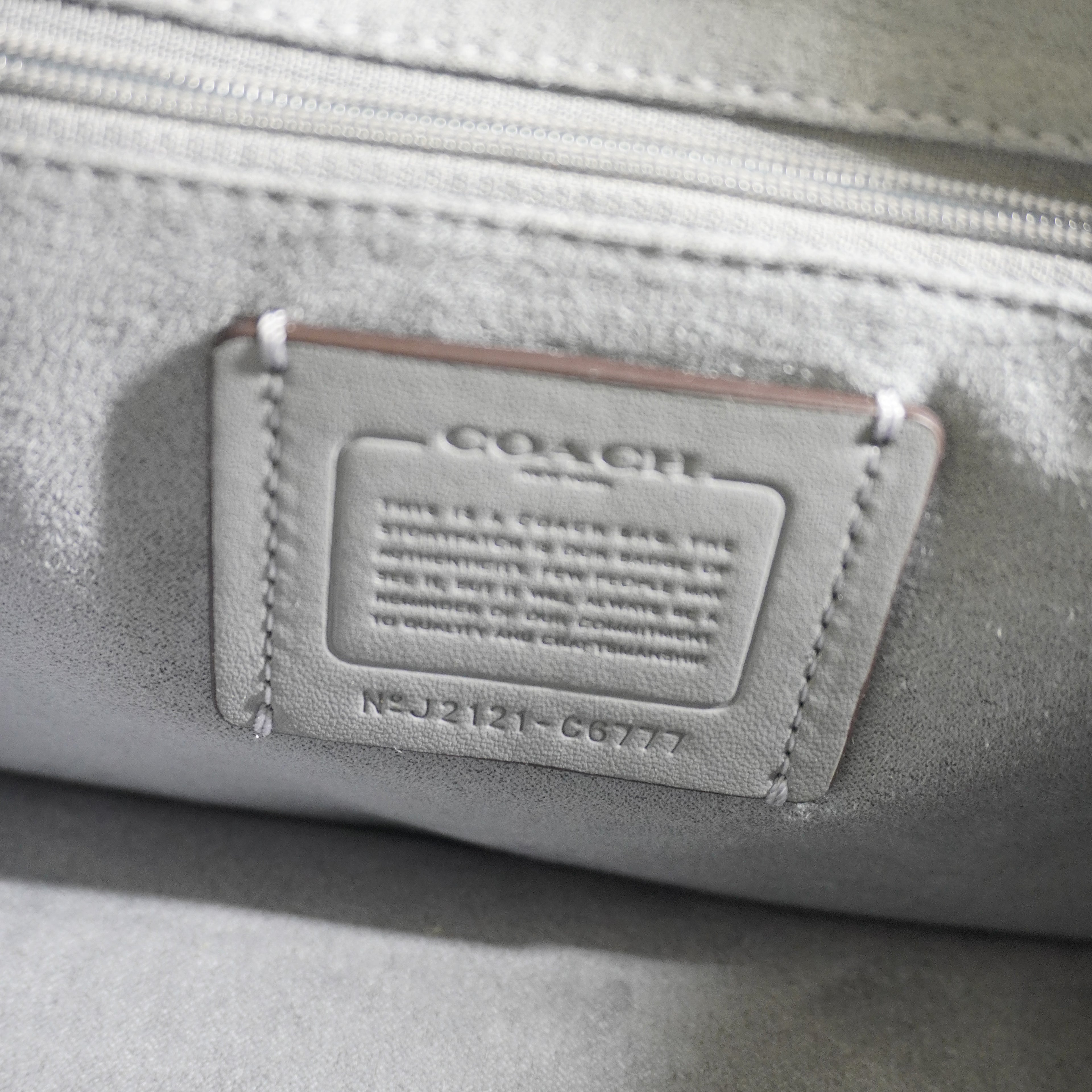 Coach Grey Crossbody Bag with Snake Print