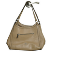 Coach Beige Leather Shoulder Bag
