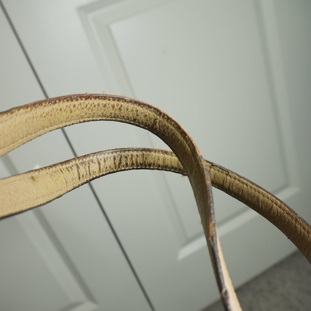 Coach Beige Leather Shoulder Bag