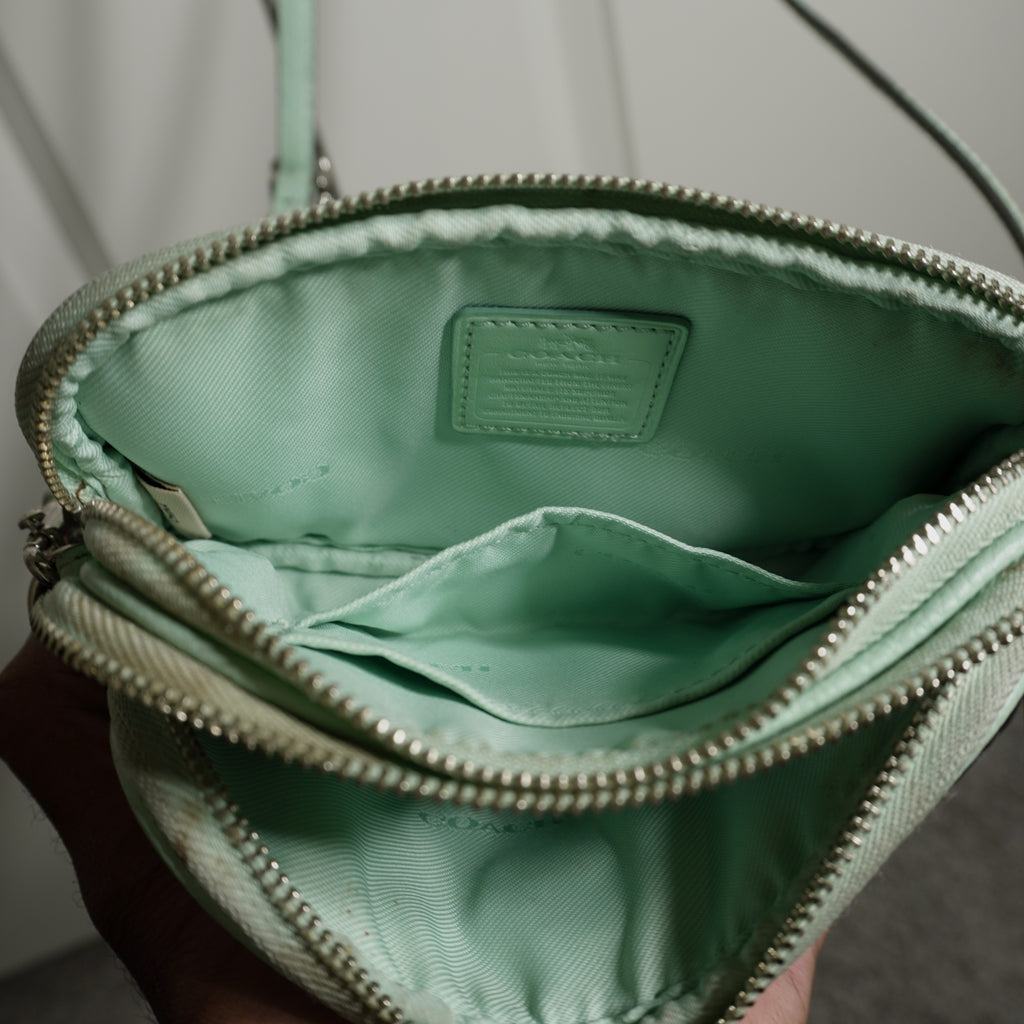 Coach Mint Green Crossbody Bag