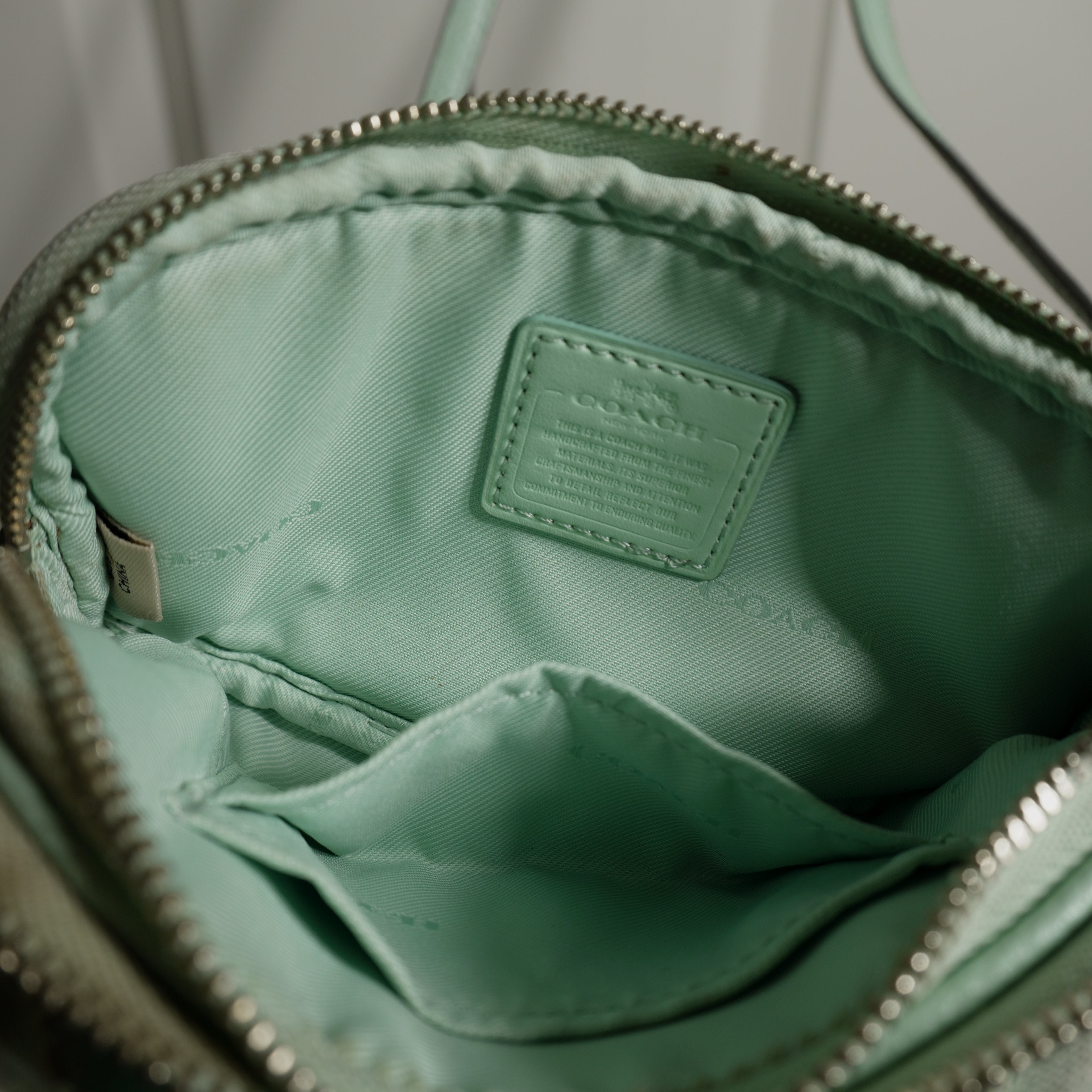 Coach Mint Green Crossbody Bag