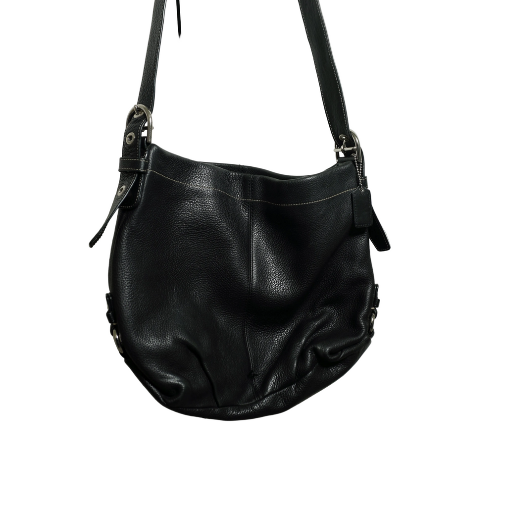 Coach Black Leather Shoulder Bag