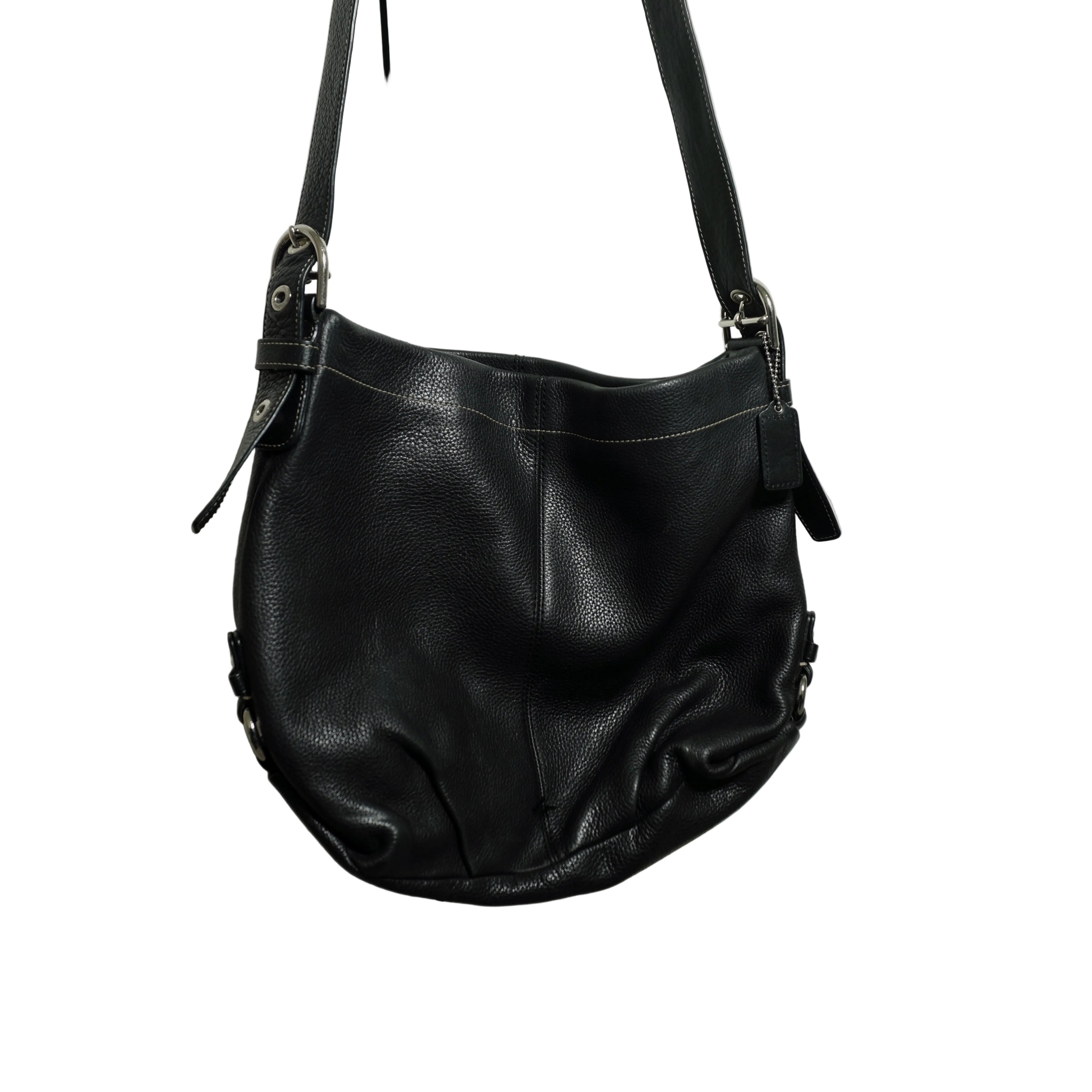 Coach Black Leather Shoulder Bag