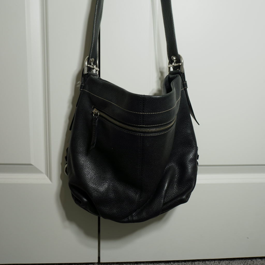 Coach Black Leather Shoulder Bag
