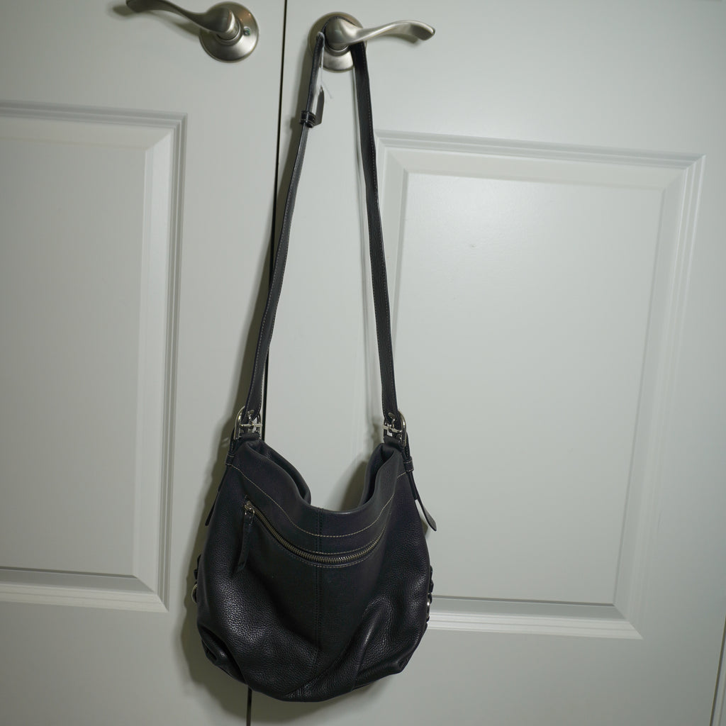 Coach Black Leather Shoulder Bag