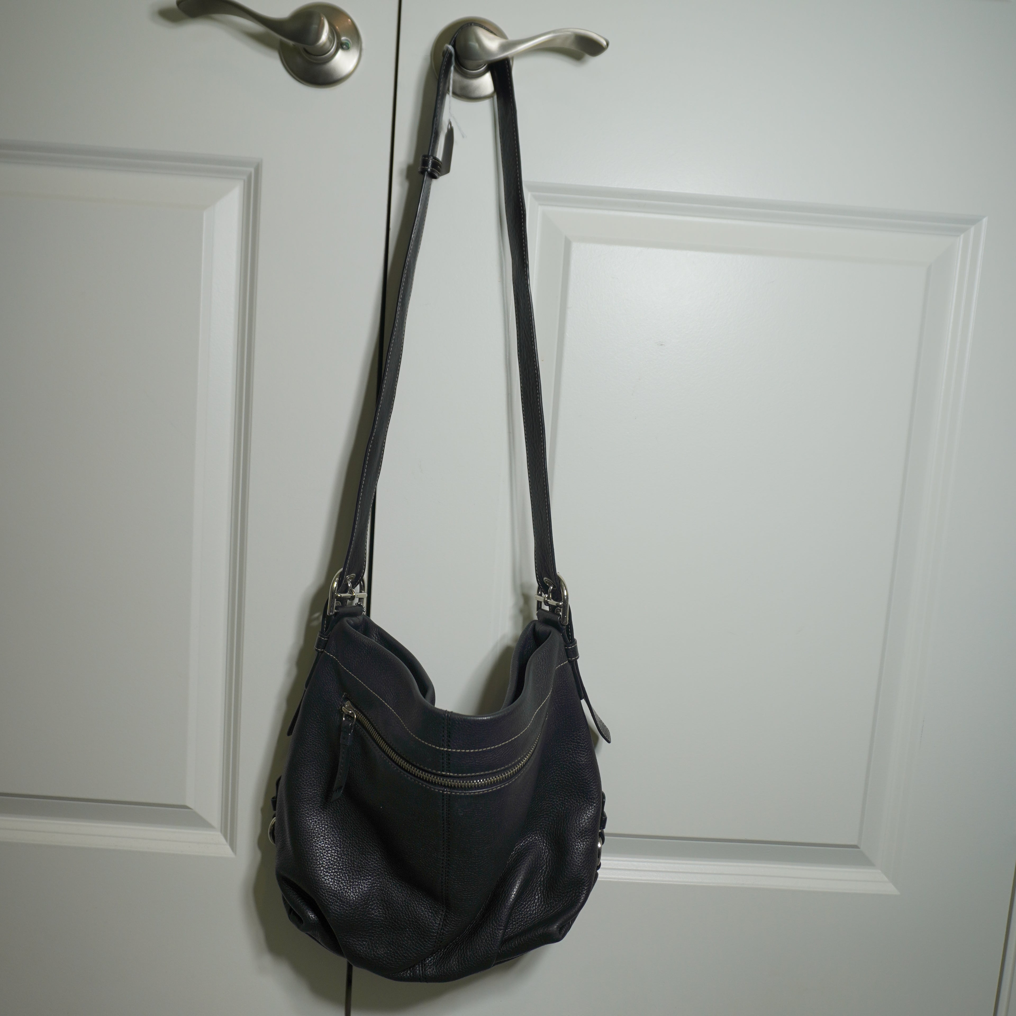 Coach Black Leather Shoulder Bag