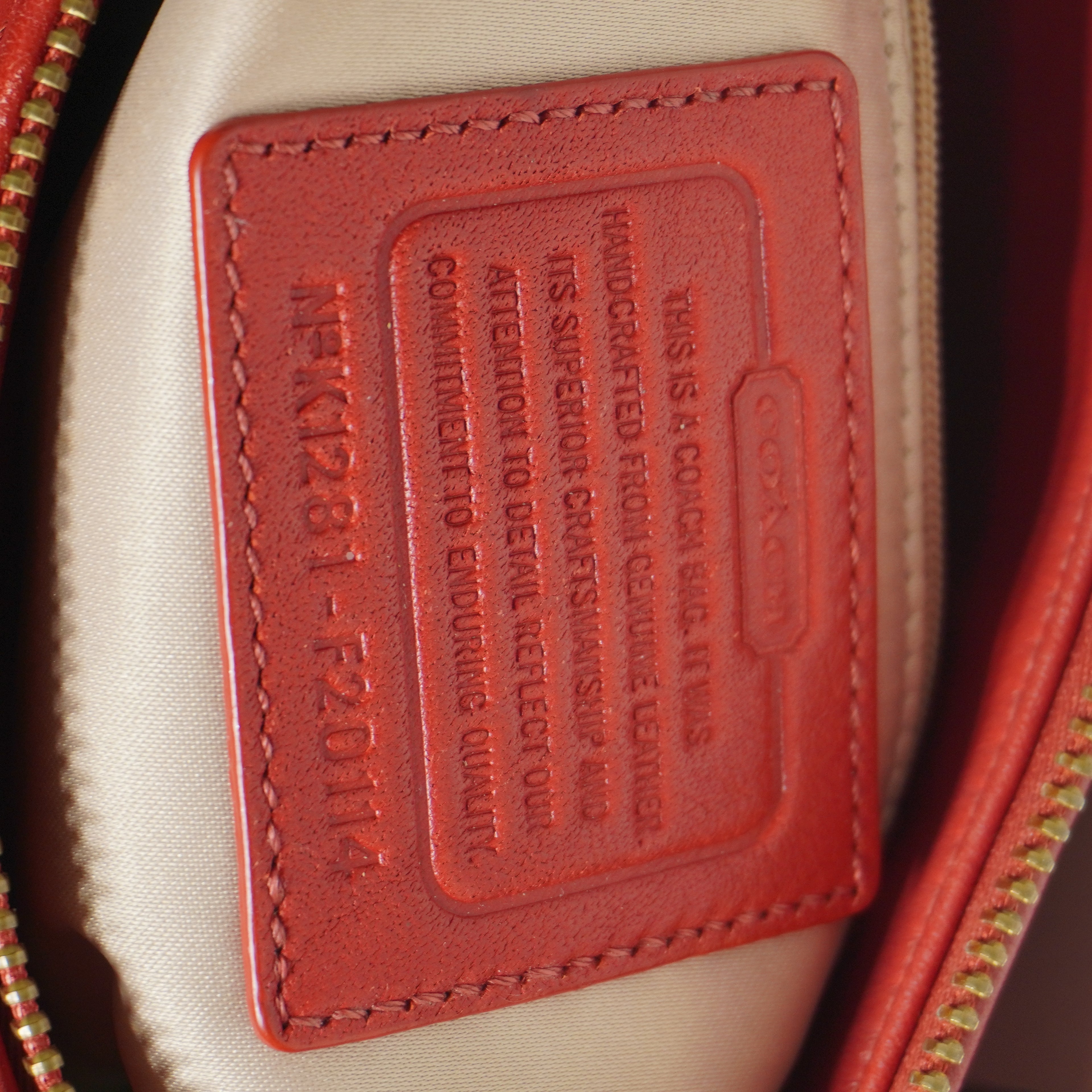 Coach Red Leather Crossbody Bag