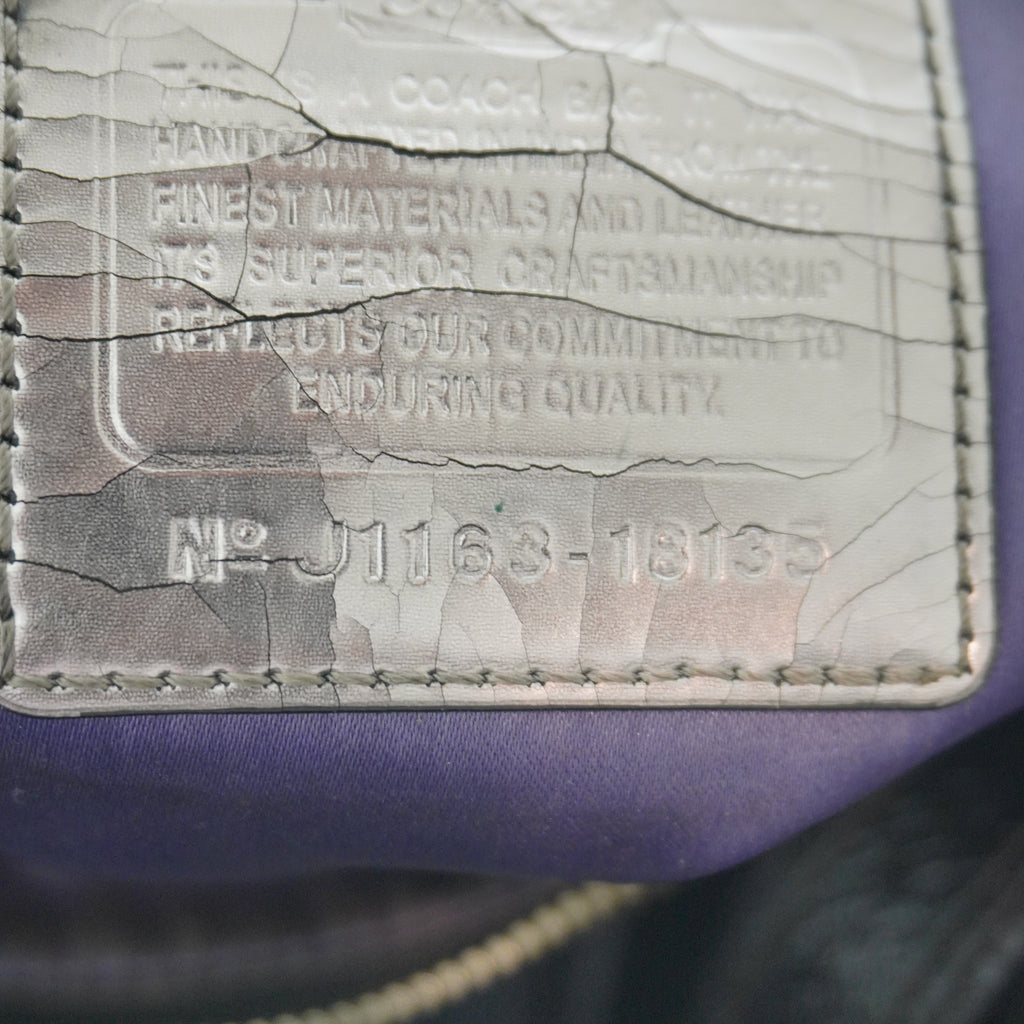 Coach Black Beige Signature C Shoulder Bag