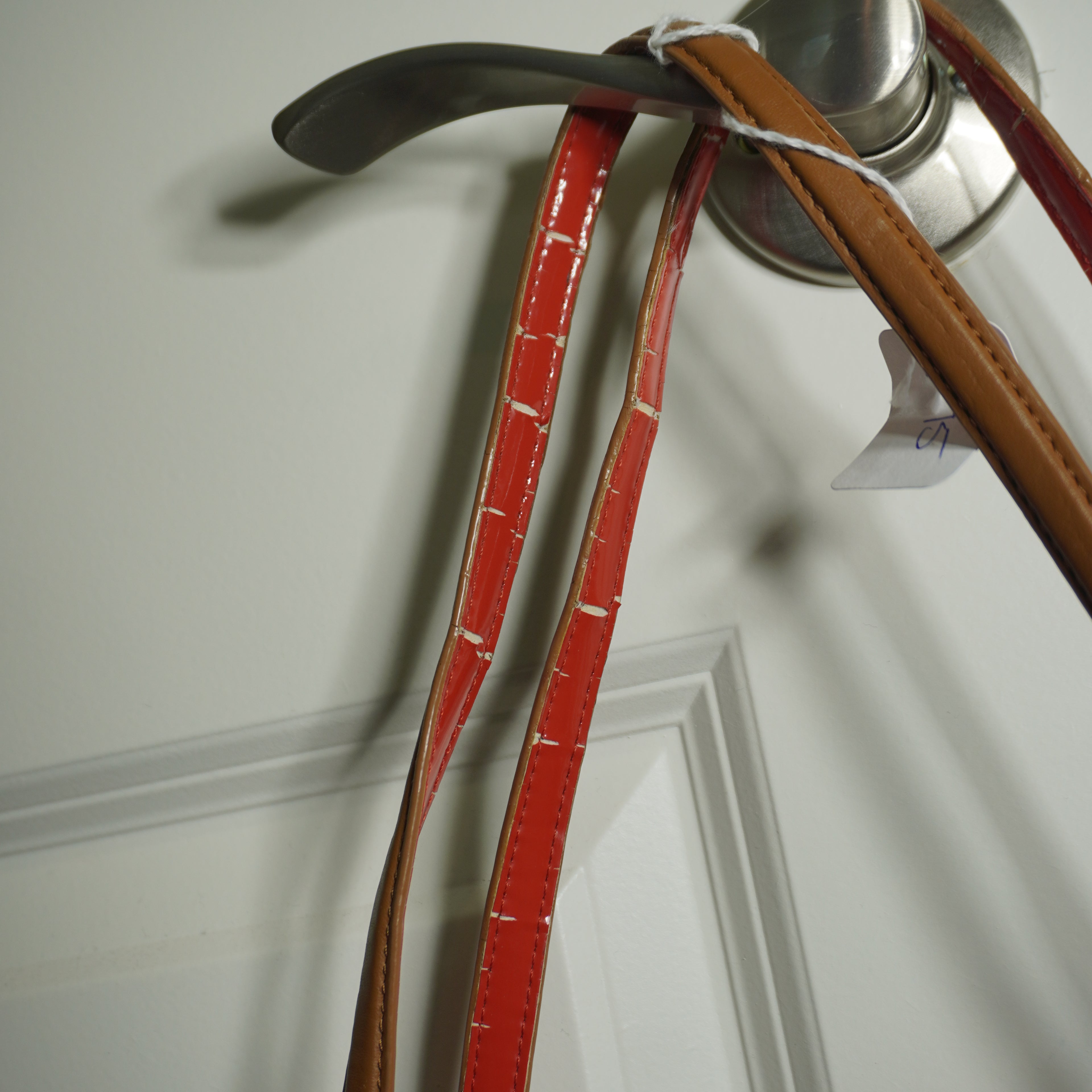 Coach White Orange Polka Dot Tote Bag