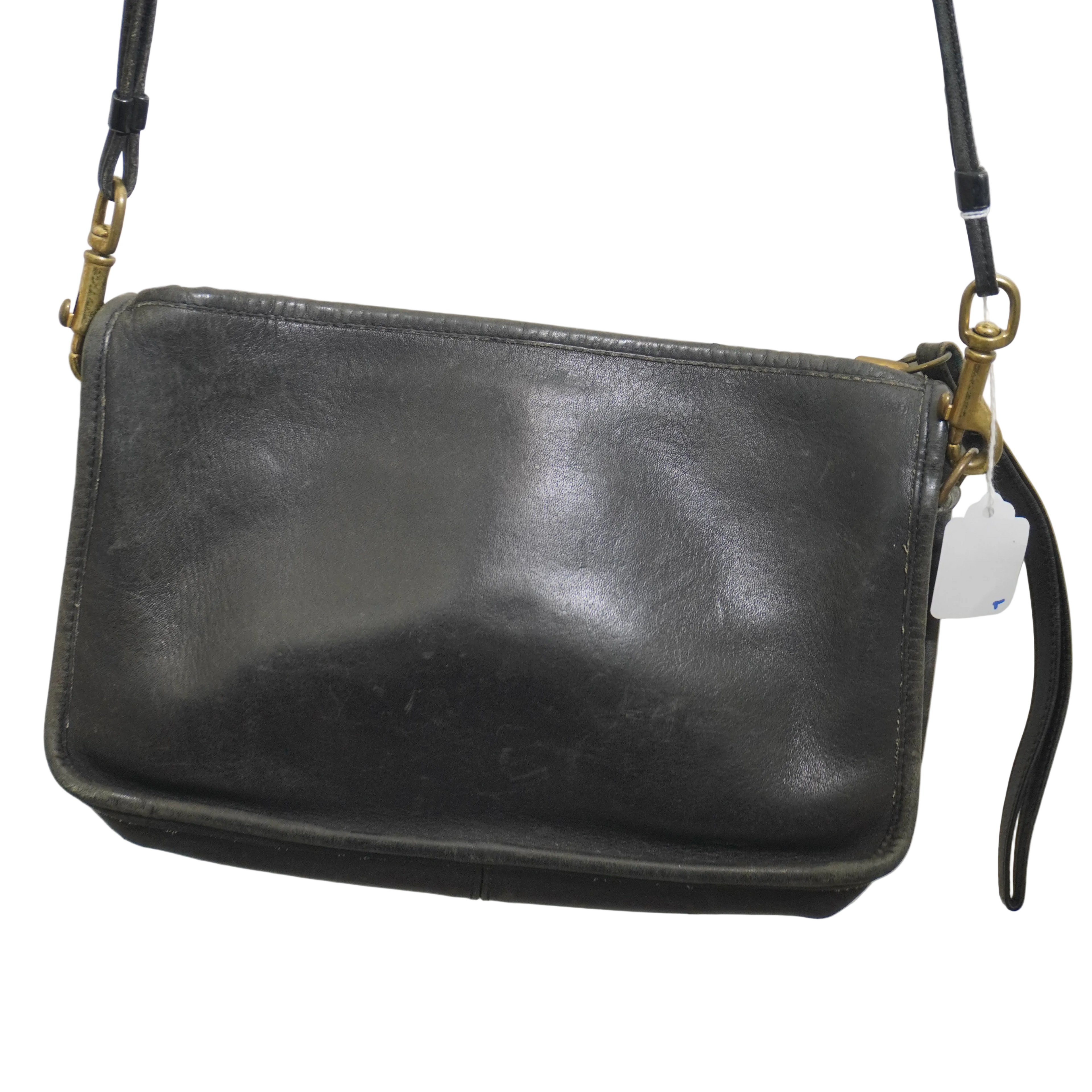 Coach Vintage Black Leather Crossbody Bag