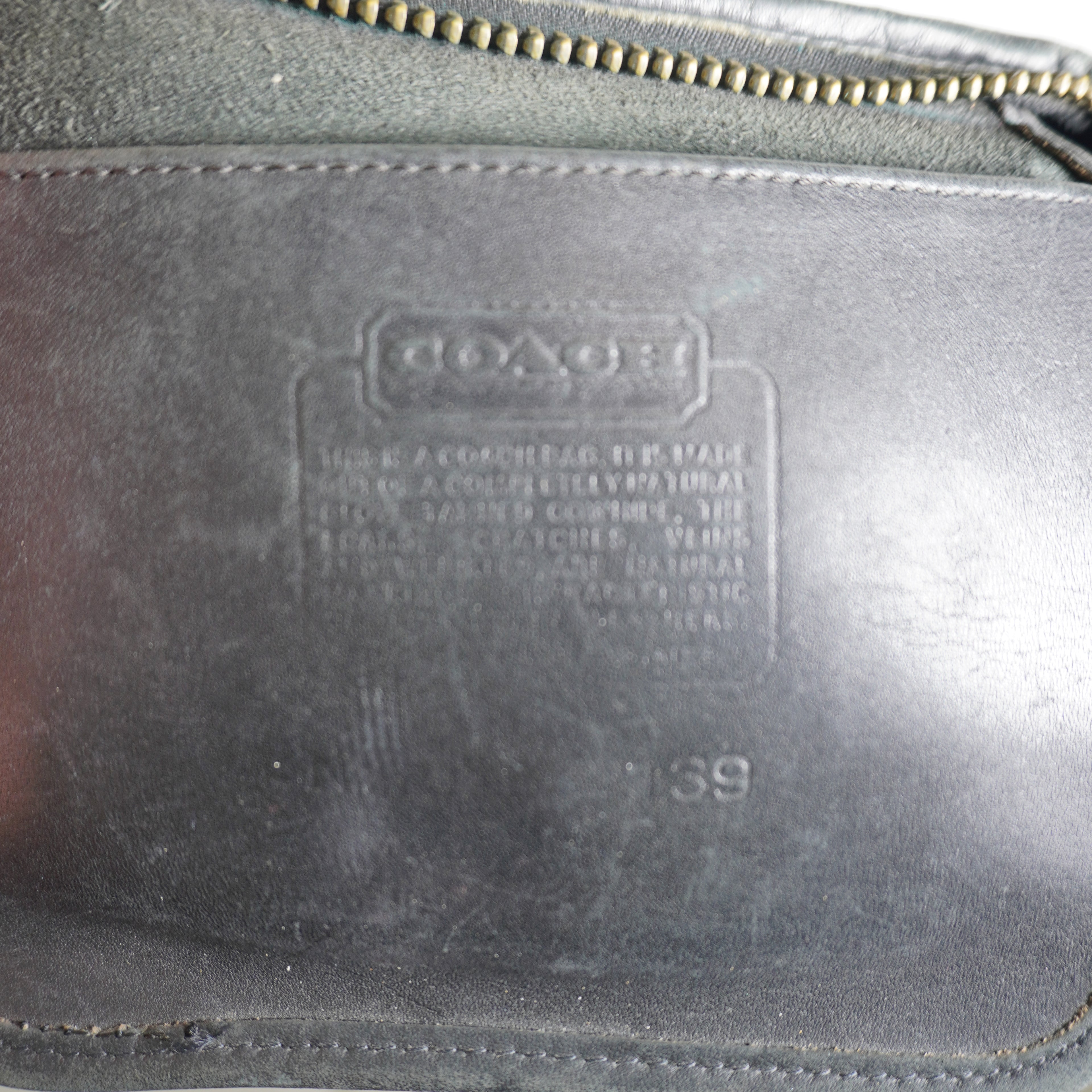 Coach Vintage Black Leather Crossbody Bag