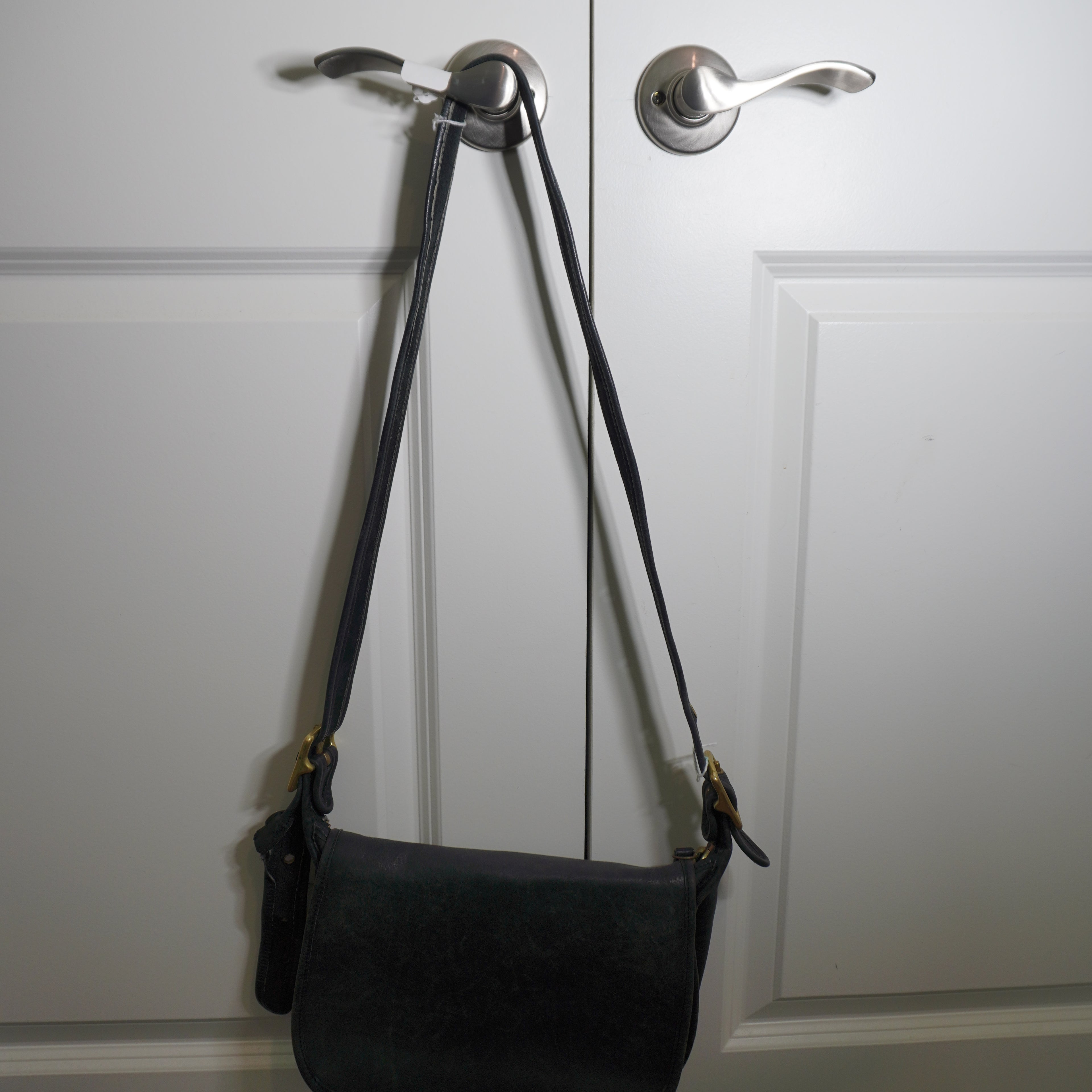 Coach Vintage Black Leather Crossbody