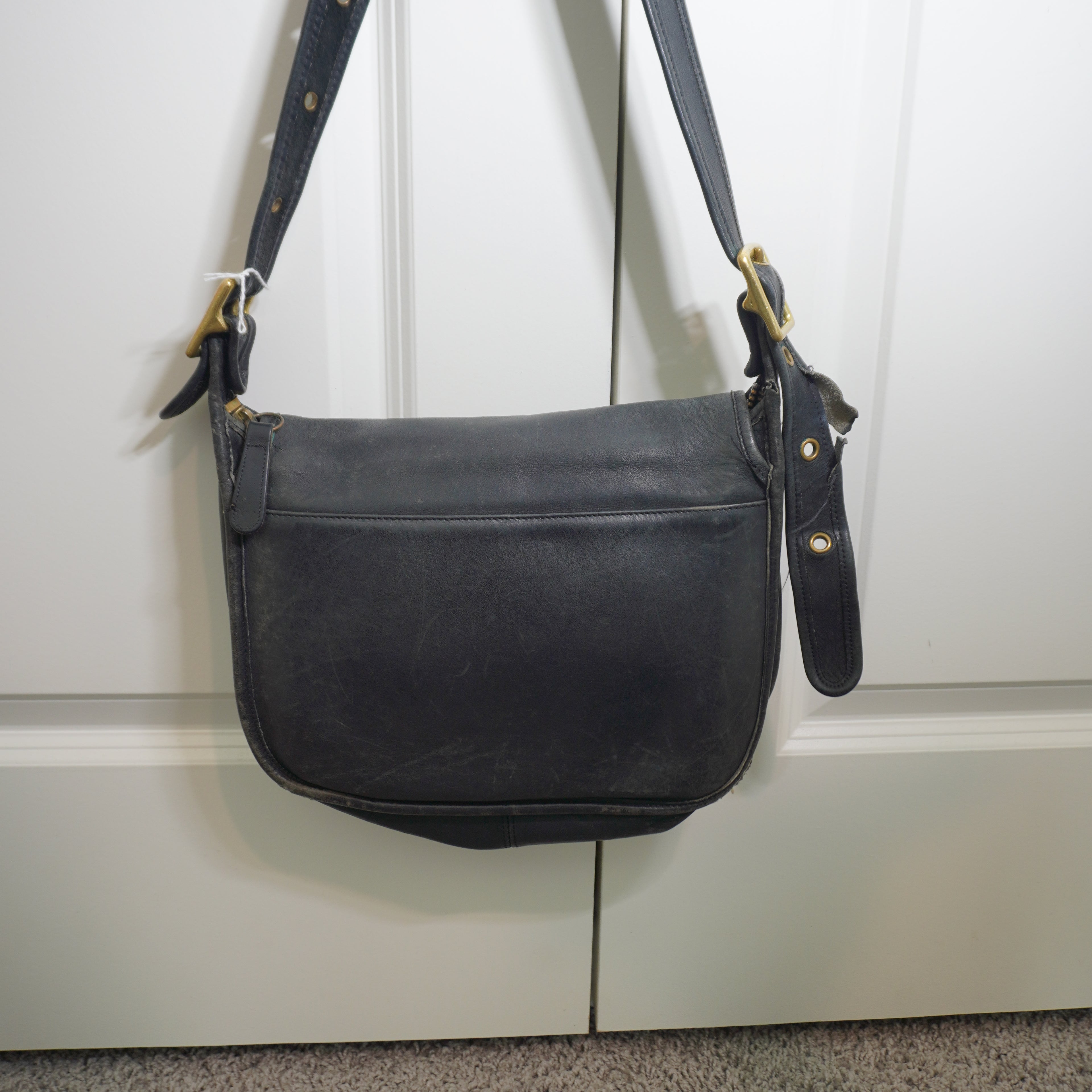 Coach Vintage Black Leather Crossbody