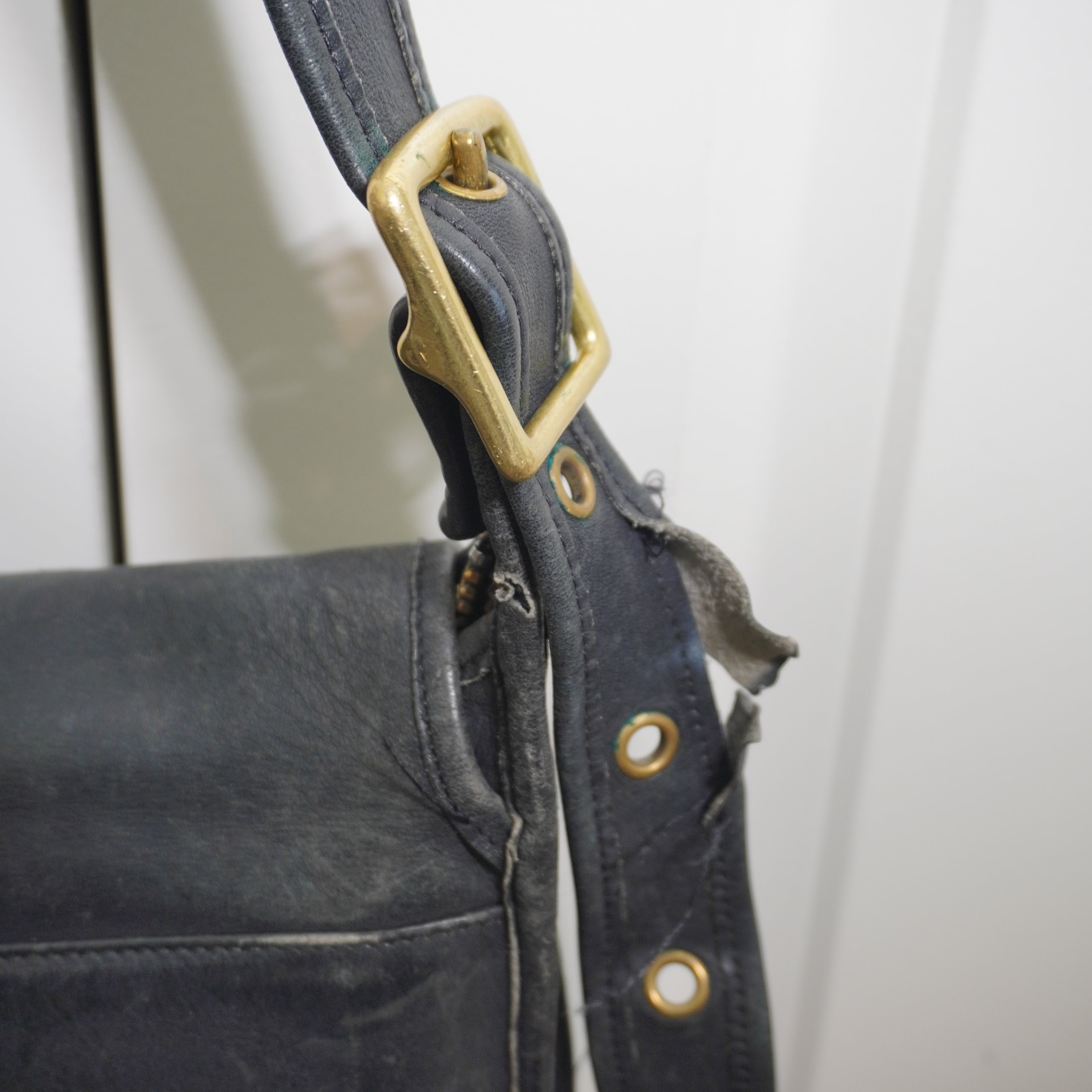 Coach Vintage Black Leather Crossbody