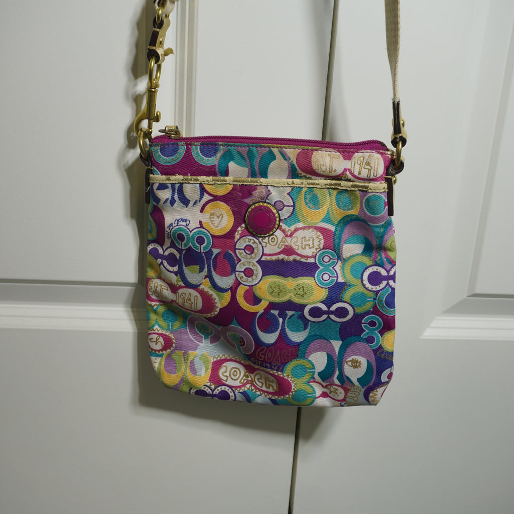 Coach Multicolor Purple Crossbody