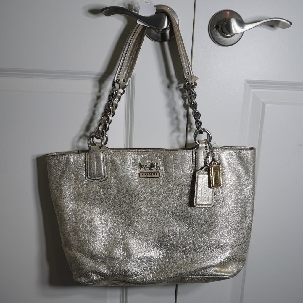 Coach Gold Leather Shoulder Bag