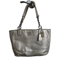 Coach Gold Leather Shoulder Bag