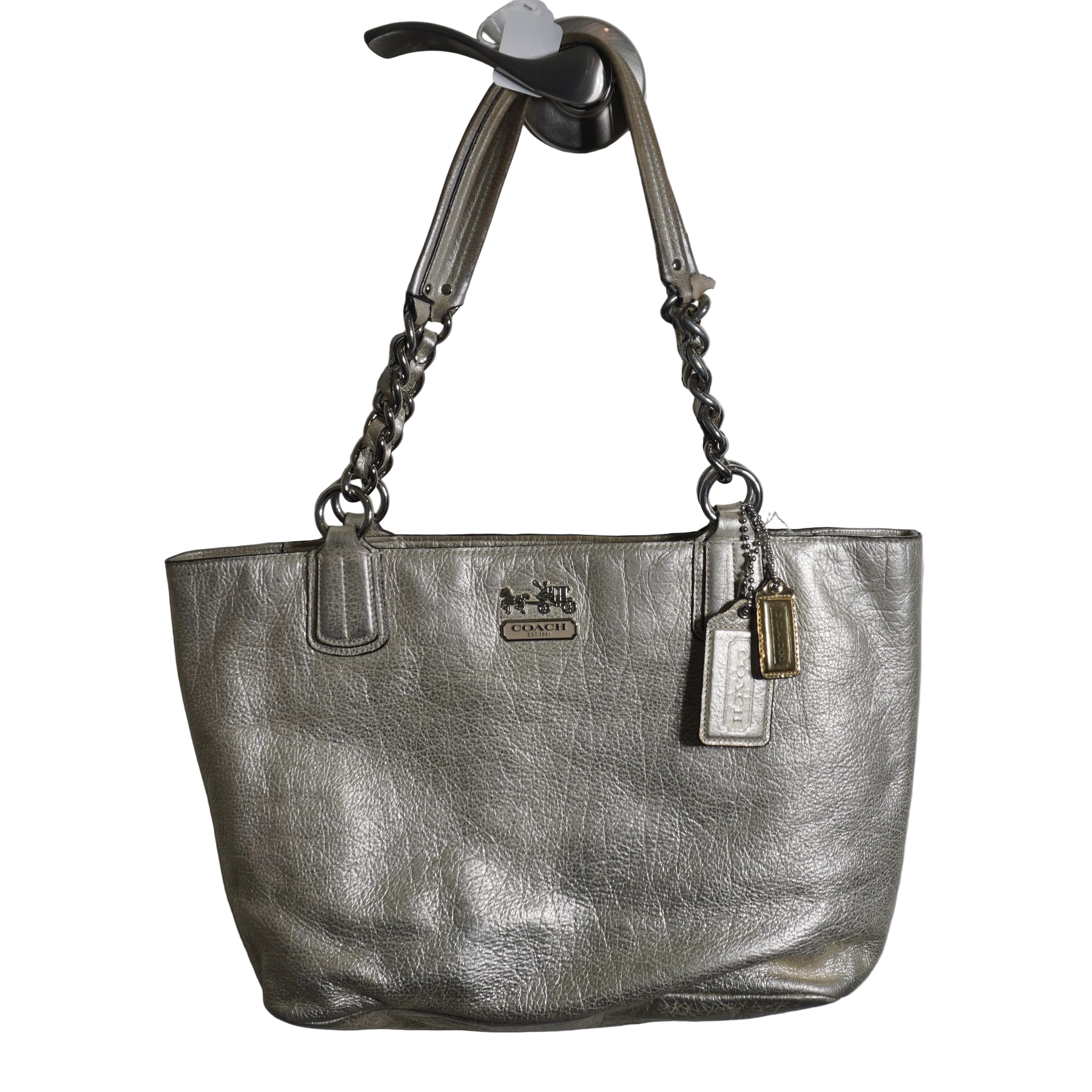 Coach Gold Leather Shoulder Bag