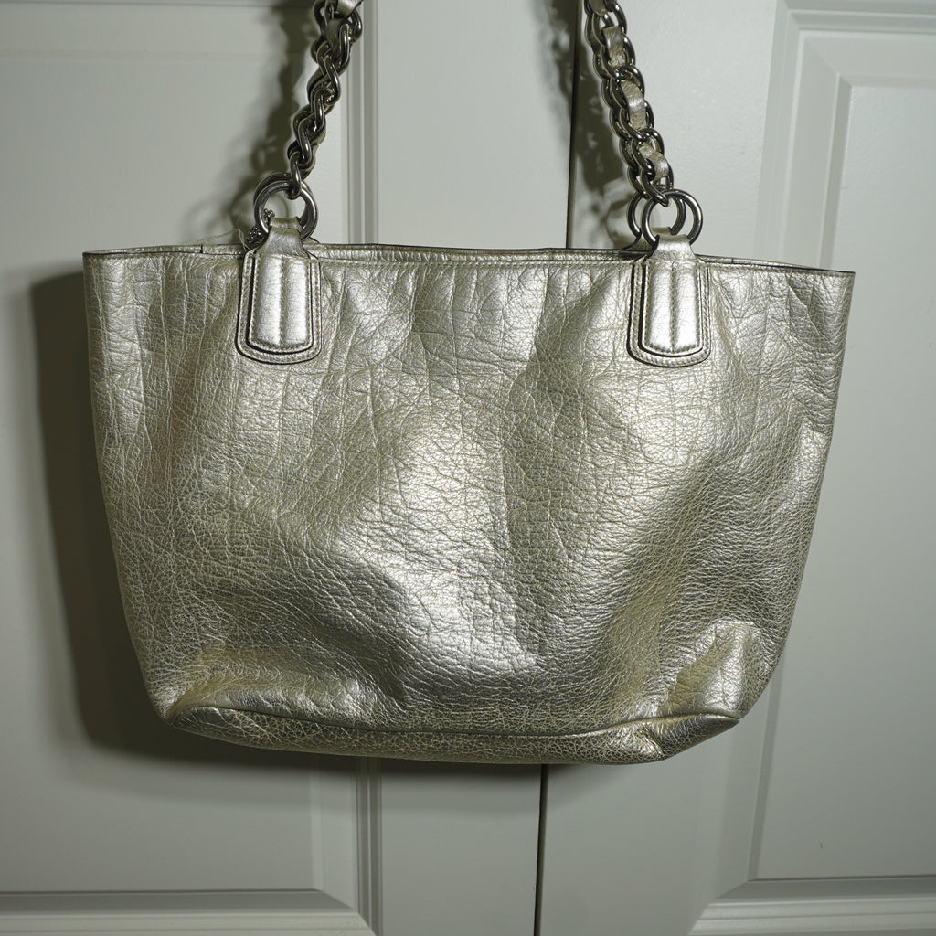 Coach Gold Leather Shoulder Bag