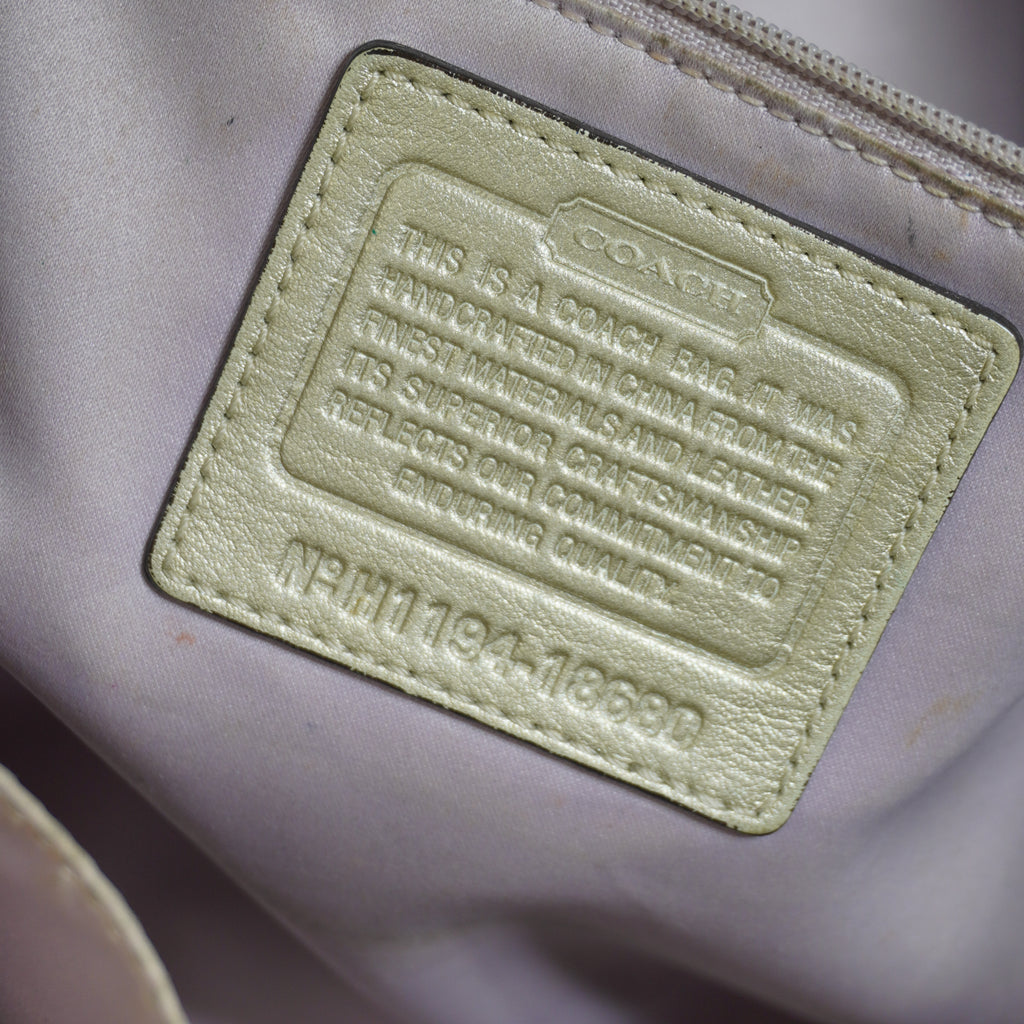 Coach Gold Leather Shoulder Bag