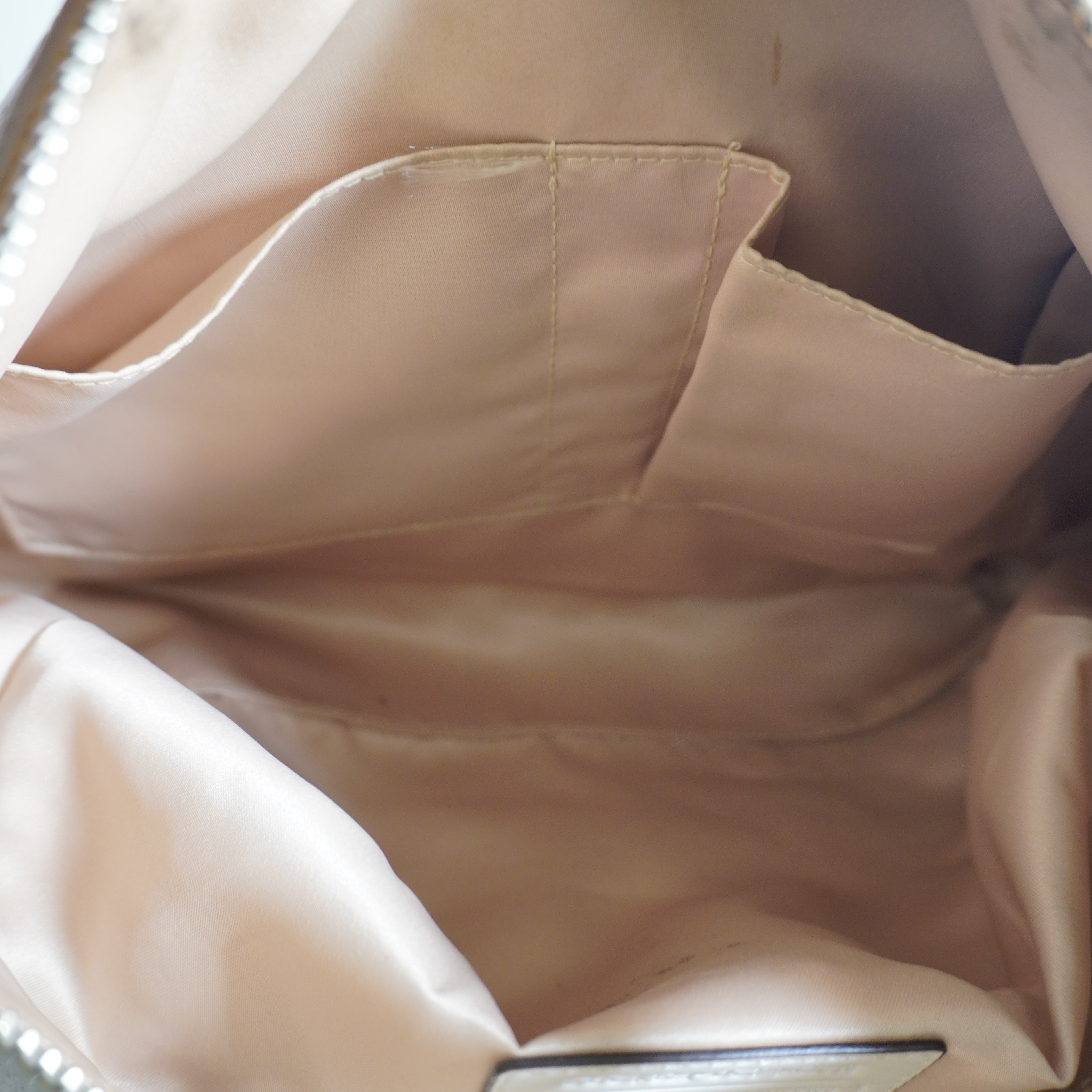 Coach Off-White Embossed Leather Shoulder Bag