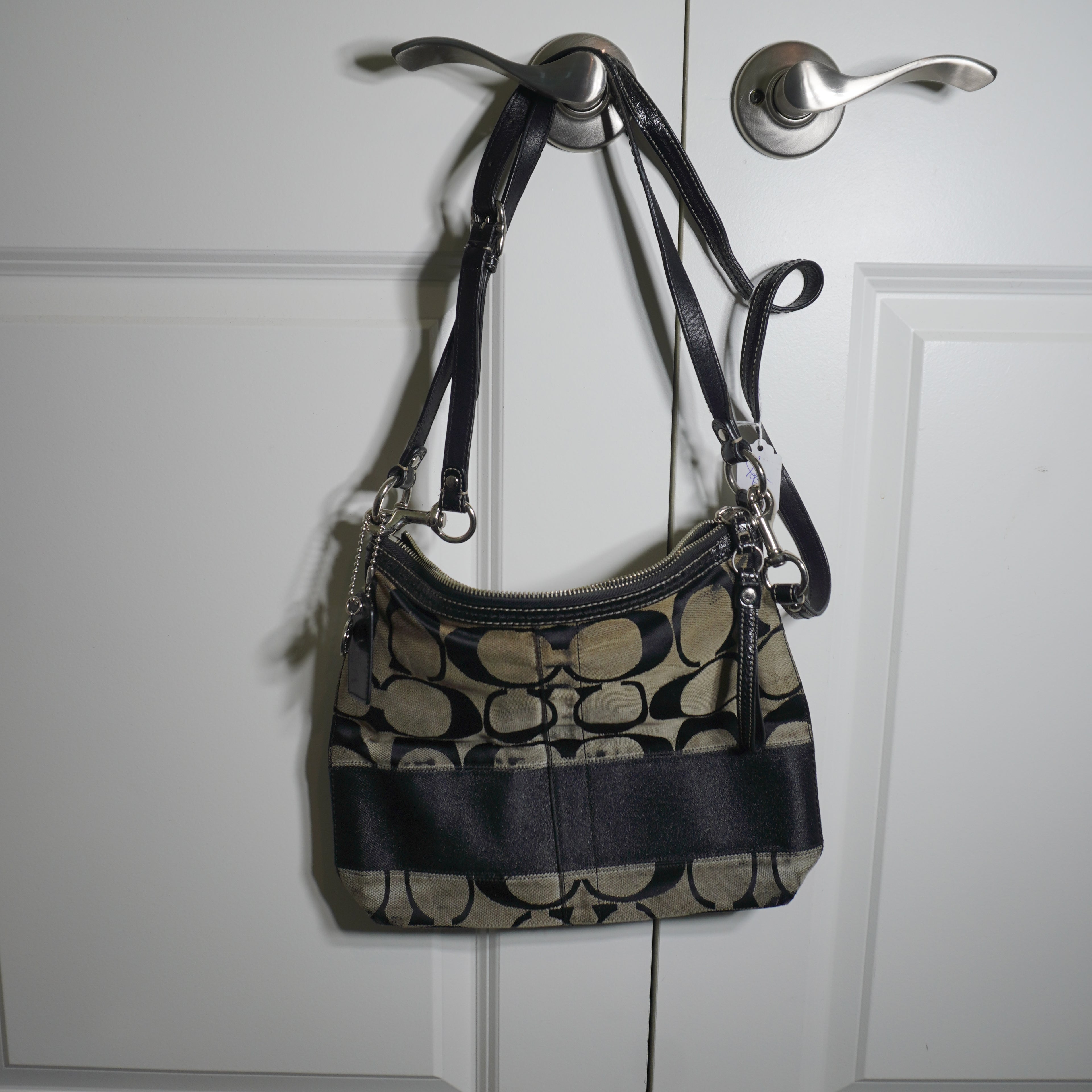 Coach Signature Monogram Shoulder Bag