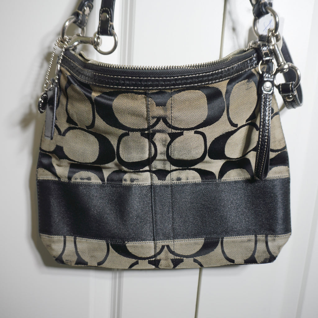 Coach Signature Monogram Shoulder Bag