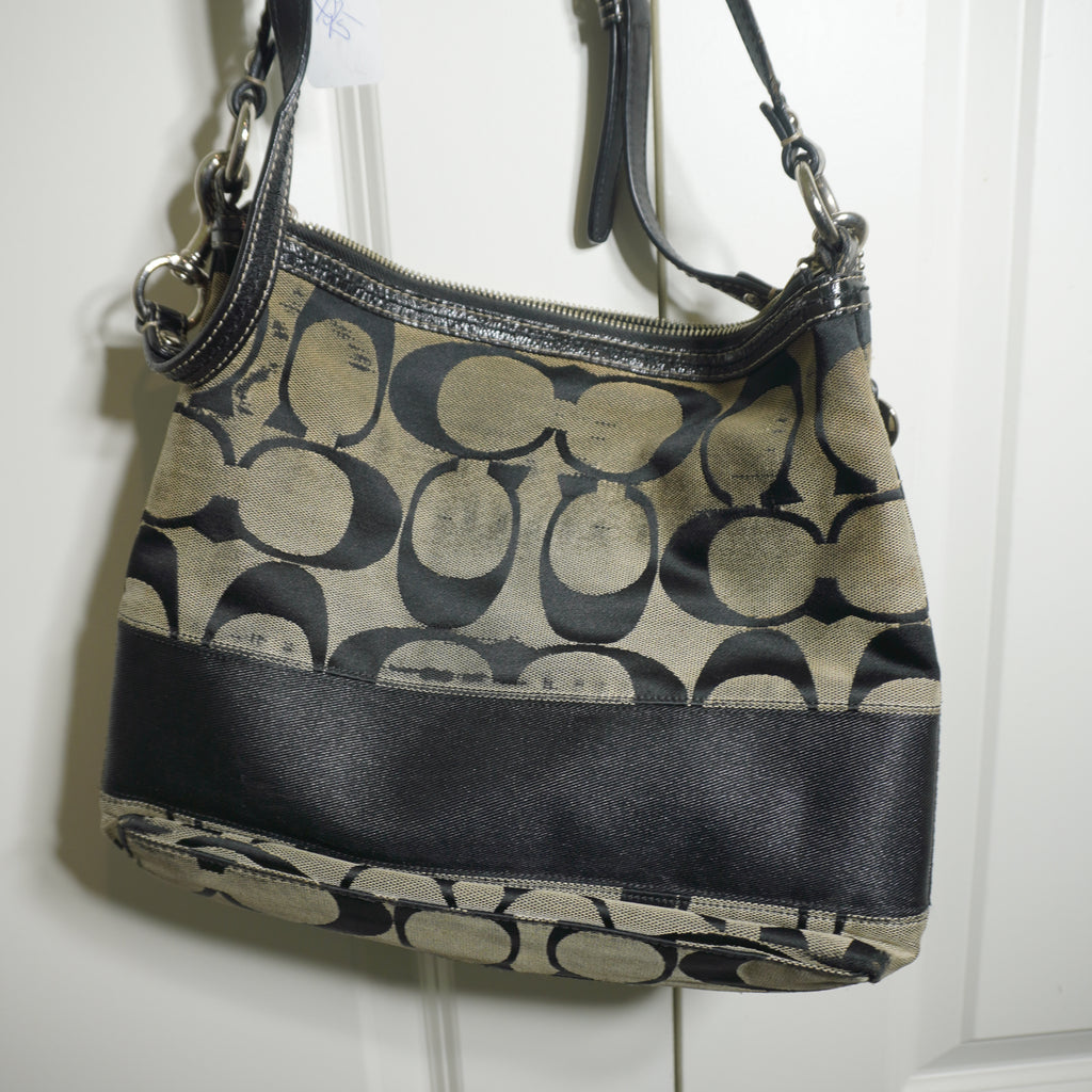 Coach Signature Monogram Shoulder Bag