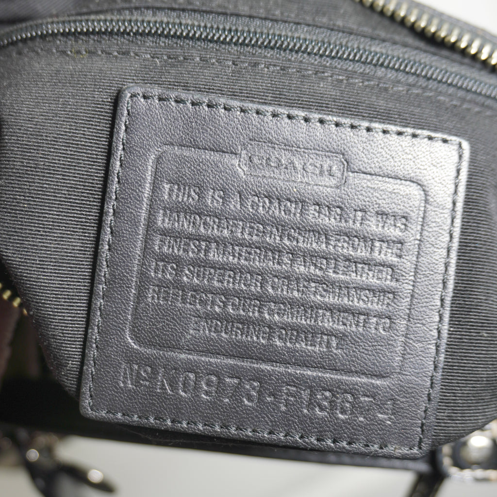 Coach Signature Monogram Shoulder Bag
