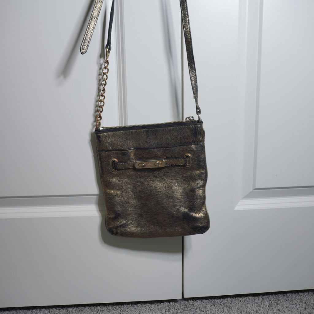 Coach Gold/Black Crossbody Bag