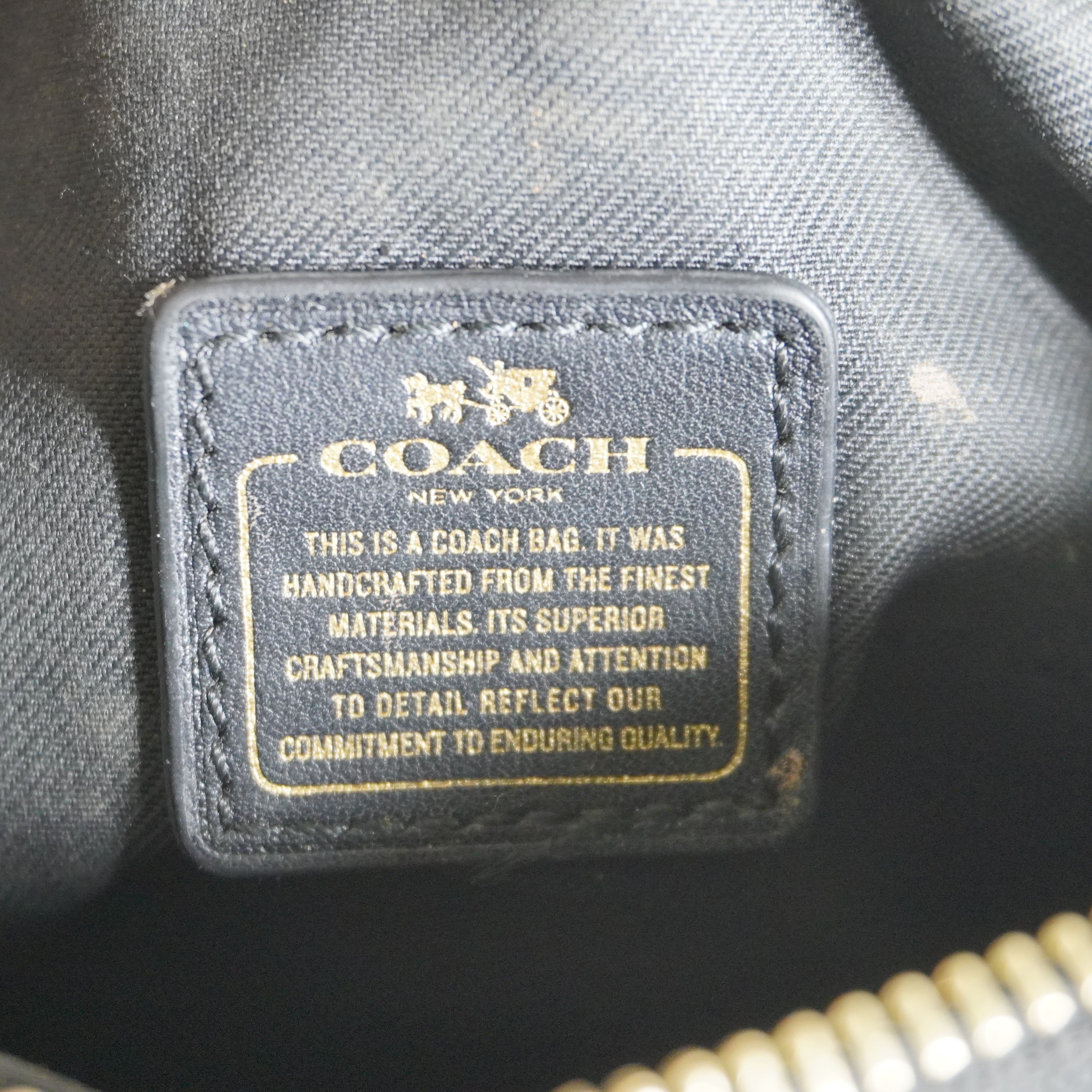 Coach Gold/Black Crossbody Bag