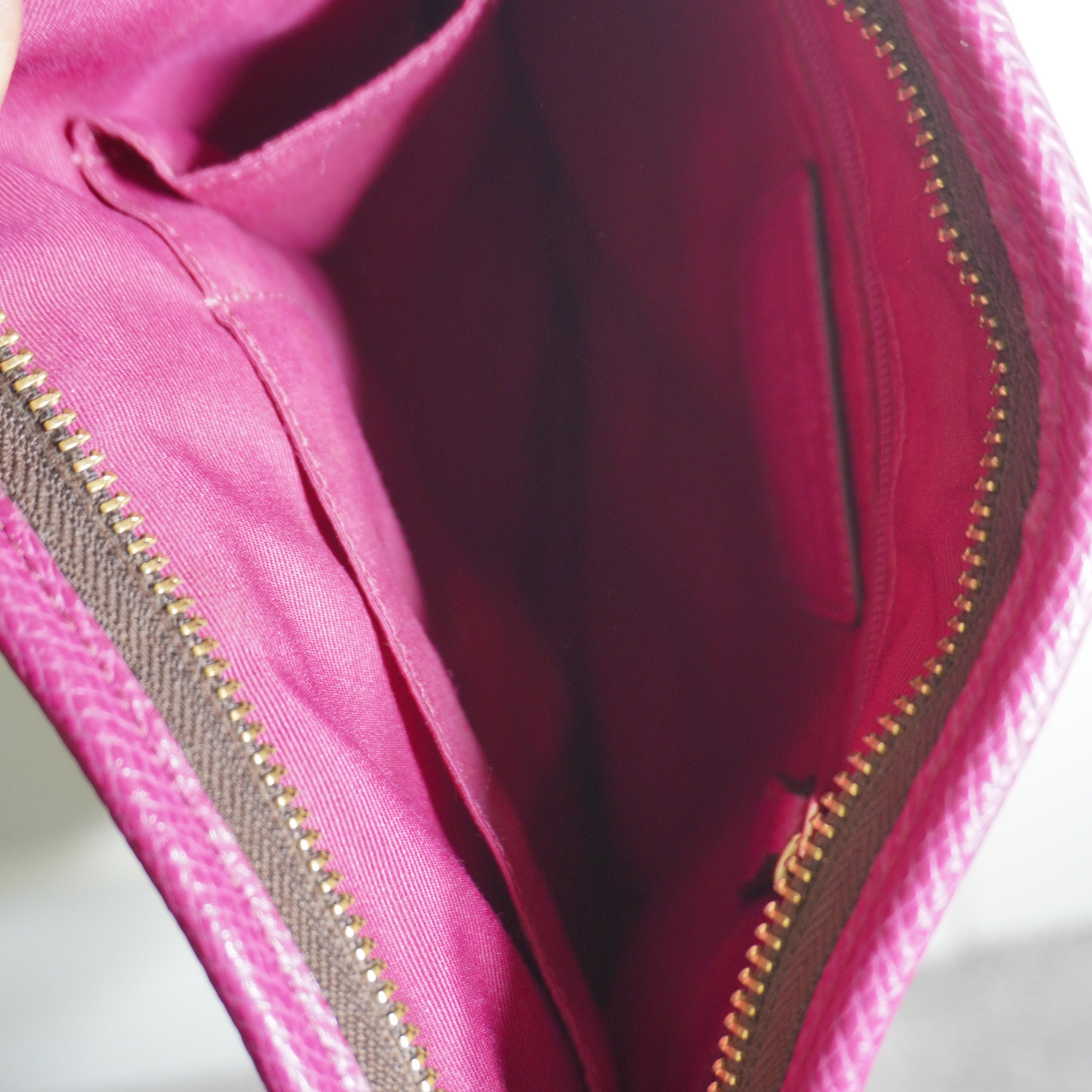 Coach Brown & Pink Signature Canvas Crossbody