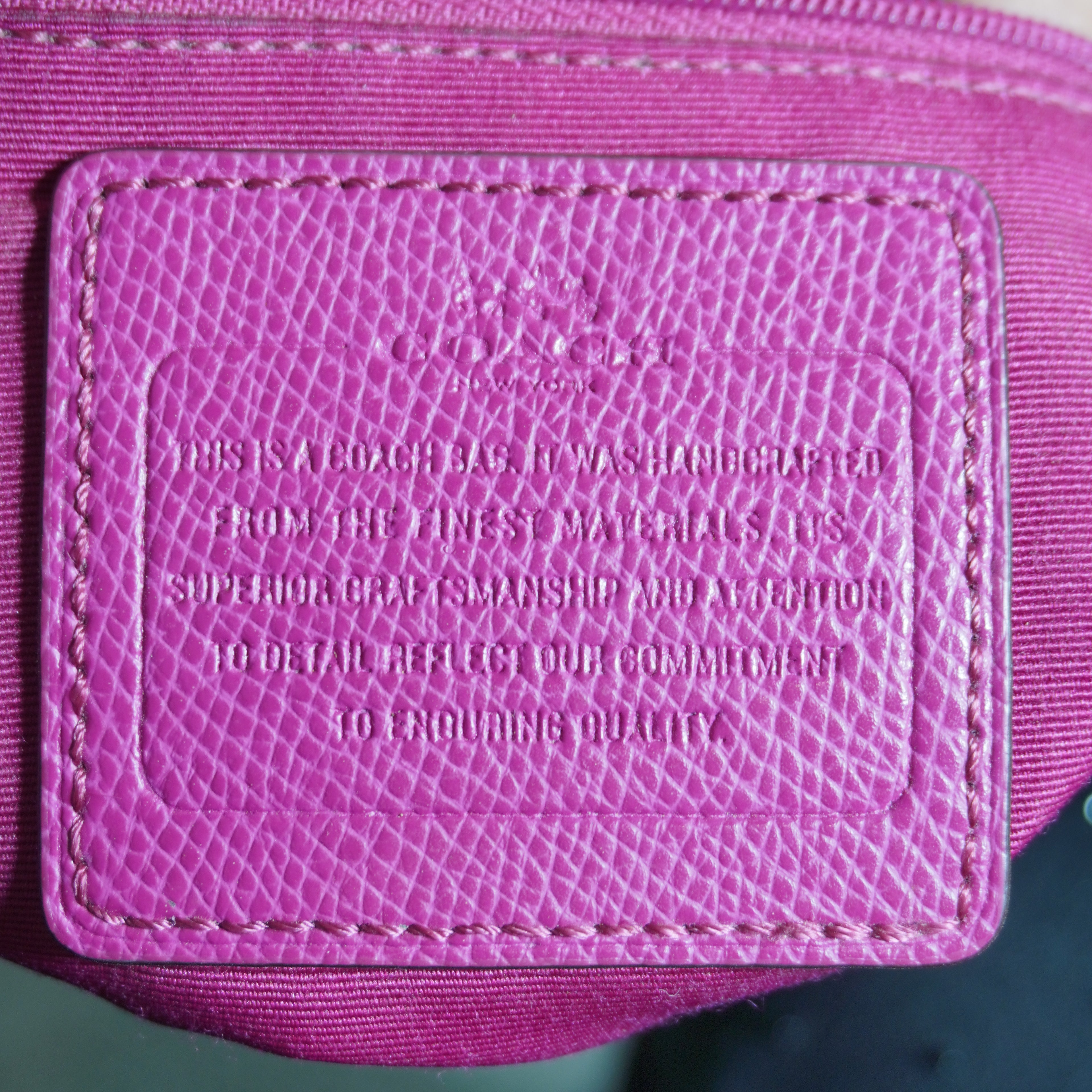 Coach Brown & Pink Signature Canvas Crossbody