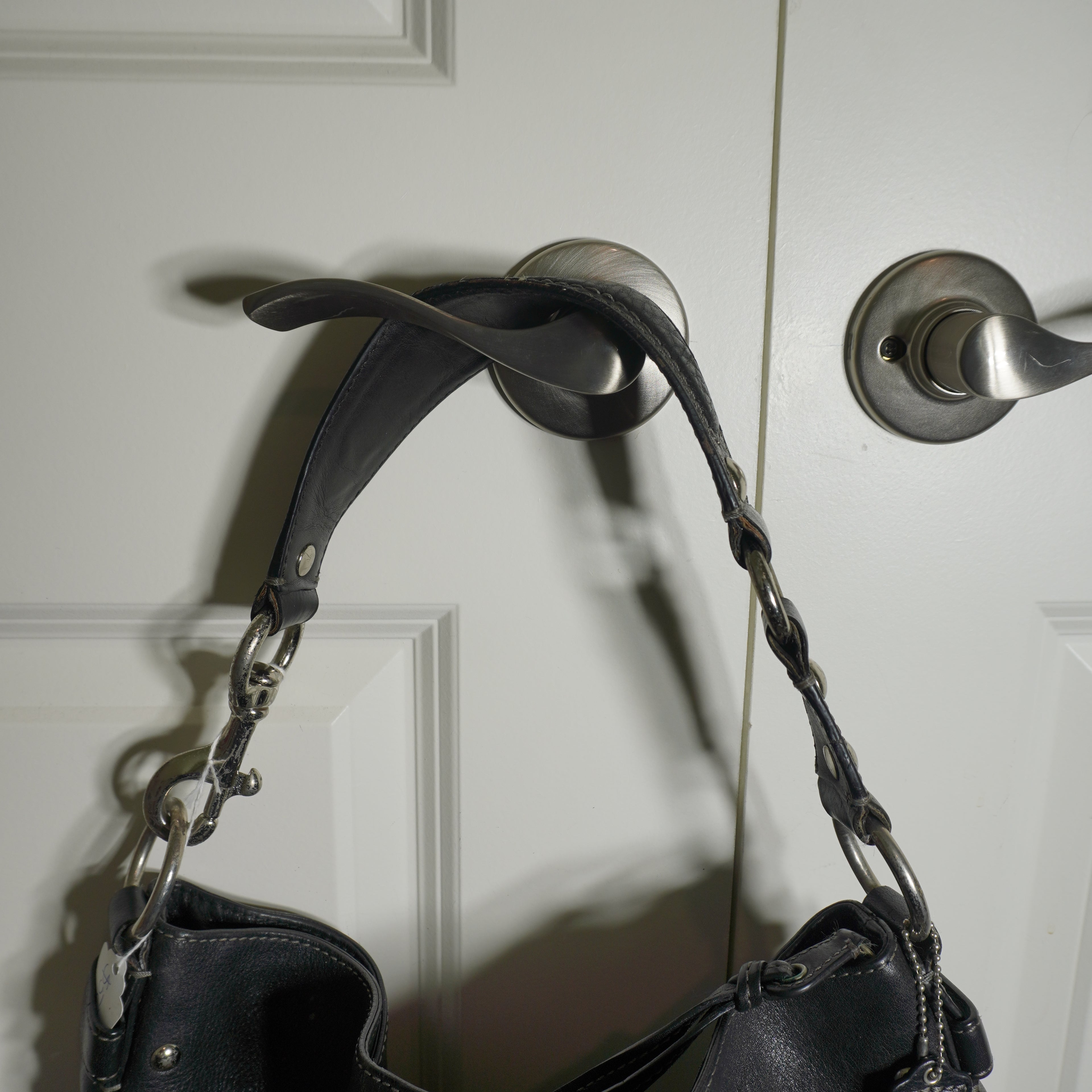 Coach Black Signature Canvas Shoulder Bag