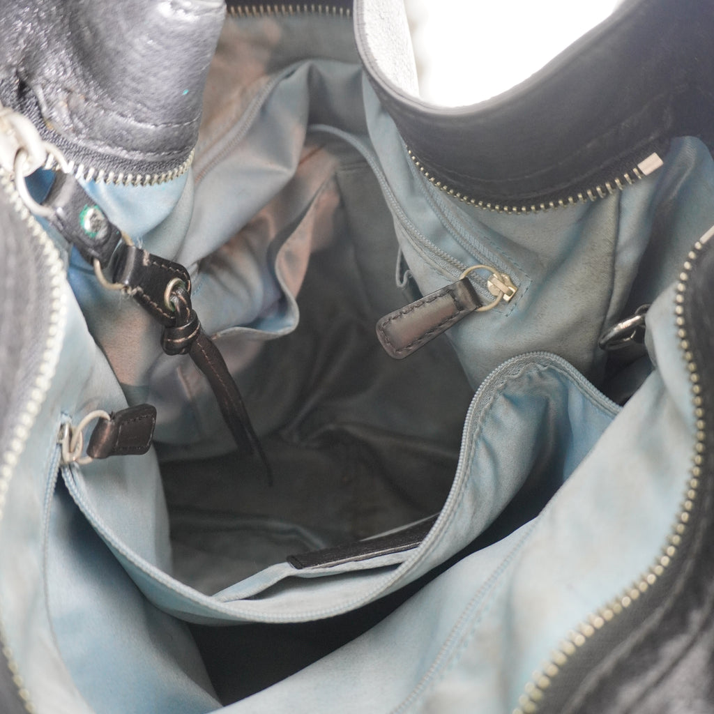 Coach Black Signature Canvas Shoulder Bag