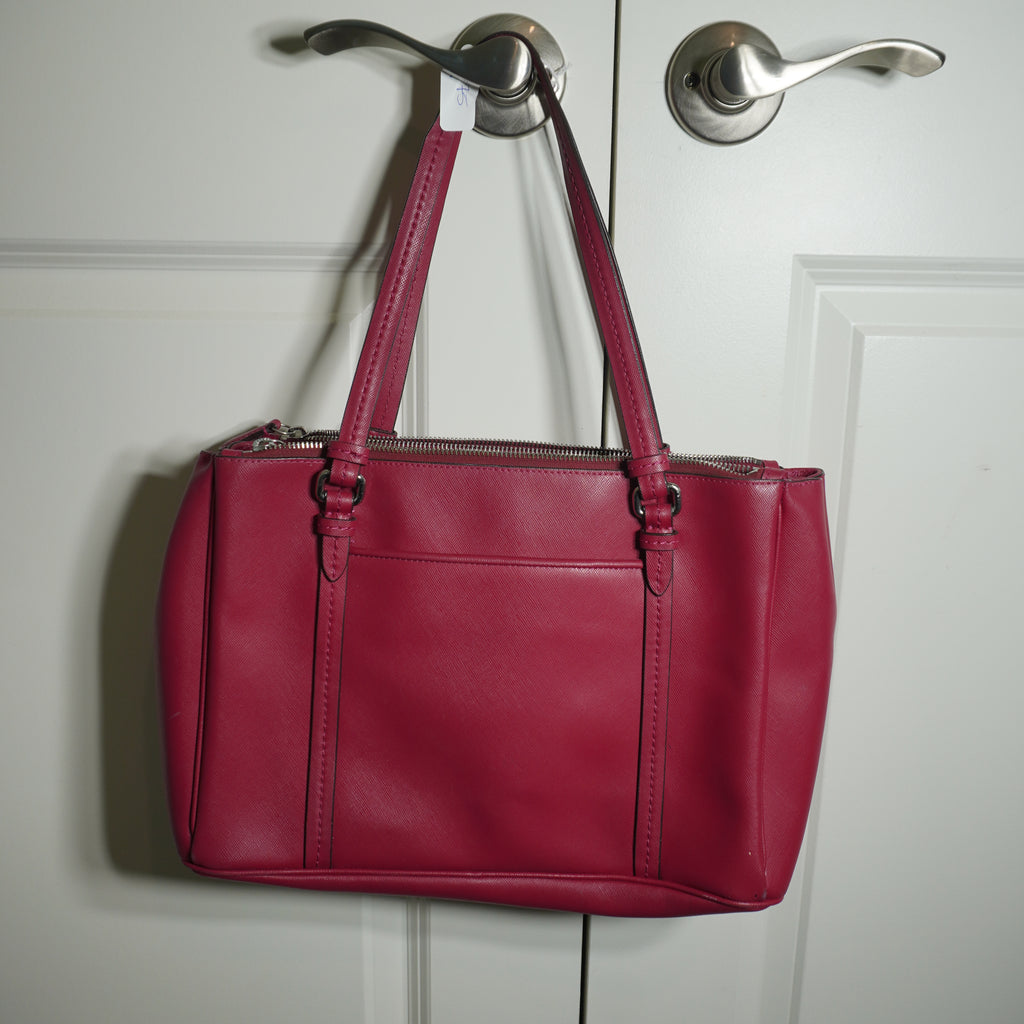 Coach Red Leather Shoulder Bag