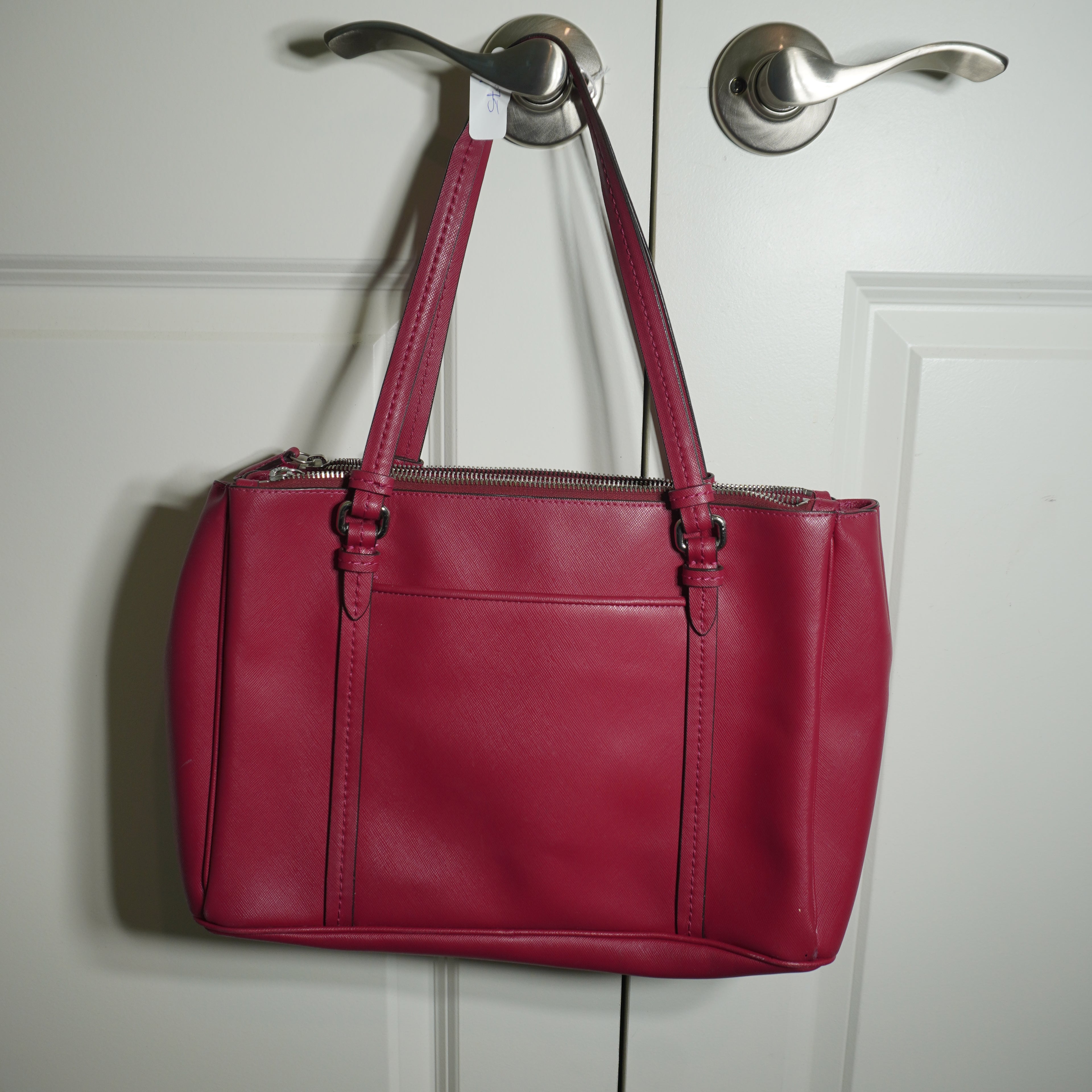 Coach Red Leather Shoulder Bag