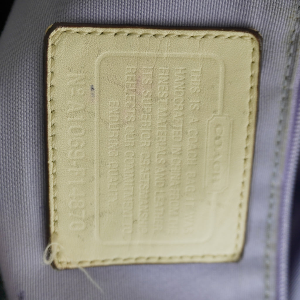 Coach Beige Brown Monogram Shoulder Bag